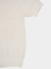 Commas Off White Textured Knit Polo