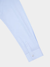 Commas Blue Embroidered Cotton Voile Shirt