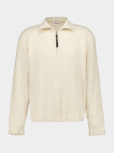 Commas Cream Textured Cotton Pullover