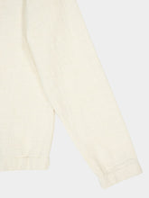 Commas Cream Textured Cotton Pullover
