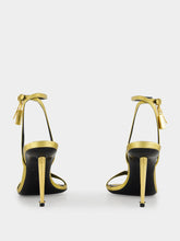 Tom Ford Gold Laminated Padlock Naked Sandal
