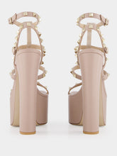Valentino Garavani Poudre Rockstud Platform Sandals