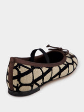 Valentino Garavani Iconographique Toile Ballerinas