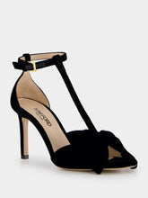 Tom Ford Black Velvet Bow-Detail Sandals