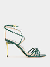 Tom Ford Emerald Green Patent Leather Ida Sandal