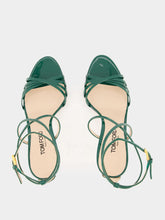Tom Ford Emerald Green Patent Leather Ida Sandal