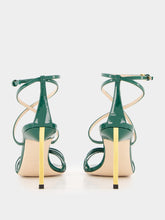 Tom Ford Emerald Green Patent Leather Ida Sandal