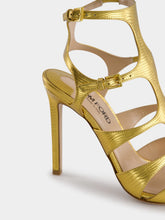 Tom Ford Light Bronze Laminated Lizard Sandal