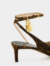 Tom Ford Ocelot Suede Kitten-Heel Slingbacks