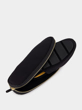 Tom Ford Black Suede Slippers with TF Embroidery