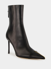 Tom Ford Black Leather High-Heel Ankle Boots
