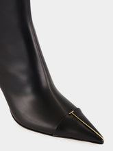 Tom Ford Black Leather High-Heel Ankle Boots