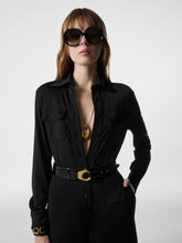 Tom Ford Black Patent Leather Dita Waist Belt