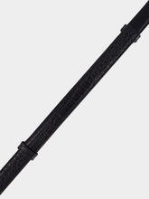 Tom Ford Black Calf Leather Belt with Gold Buckle