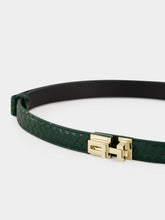 Tom Ford Emerald Green Python T Latch Belt