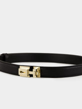 Tom Ford Black Shiny Stamped Crocodile Leather Slim T Belt