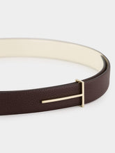 Tom Ford Chocolate Brown Classic Leather Belt