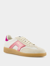 White and Violet Leather and Suede DBS Oly Sneakers | PDP - Fashion Clinic