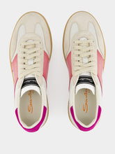 White and Violet Leather and Suede DBS Oly Sneakers | PDP - Fashion Clinic