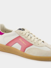 White and Violet Leather and Suede DBS Oly Sneakers | PDP - Fashion Clinic