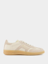 Santoni DBS Oly Beige Velvety Sneaker