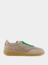Santoni Beige Leather Low-Top Oly-Pulse Sneakers