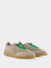 Santoni Beige Leather Low-Top Oly-Pulse Sneakers
