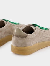 Santoni Beige Leather Low-Top Oly-Pulse Sneakers