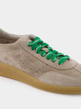 Santoni Beige Leather Low-Top Oly-Pulse Sneakers