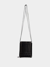 HEREU Black Trena Flat Square Crossbody Bag