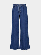 Frame Drawstring Wide Leg Jeans
