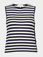 Frame Mariner Striped Cotton-Blend Tank