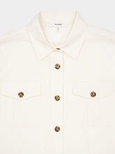 Frame Cream Patch Pocket Utility Shirt