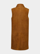 Frame Sepia Suede Sleeveless Shift Dress