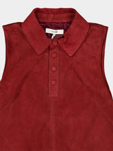 Frame Garnet Suede City Shift Mini Dress