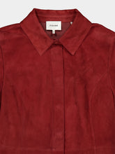 Frame Garnet Suede Long-Sleeved Shirt
