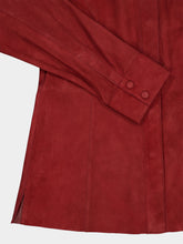 Frame Garnet Suede Long-Sleeved Shirt