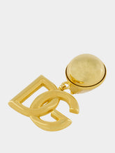 Dolce & Gabbana Gold DG Logo Clip-On Earrings