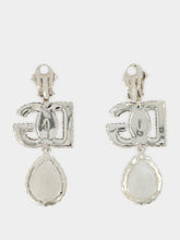 Dolce & Gabbana DG Logo Crystal-Embellished Earrings