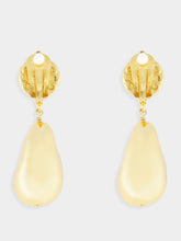 Dolce & Gabbana Gold Teardrop Earrings with DG Logo