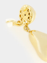 Dolce & Gabbana Gold Teardrop Earrings with DG Logo