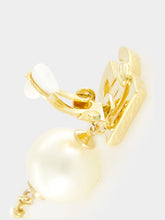 Dolce & Gabbana Gold Drop Earrings with DG Logo and Teardrop Accents