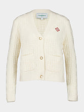 Casablanca Merino Wool Column Knit Cardigan