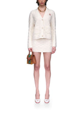 Casablanca Merino Wool Column Knit Cardigan