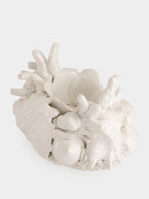 Les Ottomans White Coral Ceramic Candle Holder