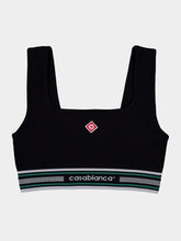 Casablanca Black Seamless Cropped Top