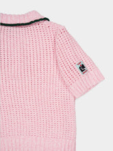 Casablanca Pink Cotton Mouliné Polo Shirt