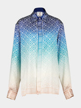 Casablanca Jacquard Gradient Silk Shirt
