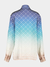 Casablanca Jacquard Gradient Silk Shirt