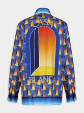 Casablanca Vibrant Silk Graphic Print Shirt